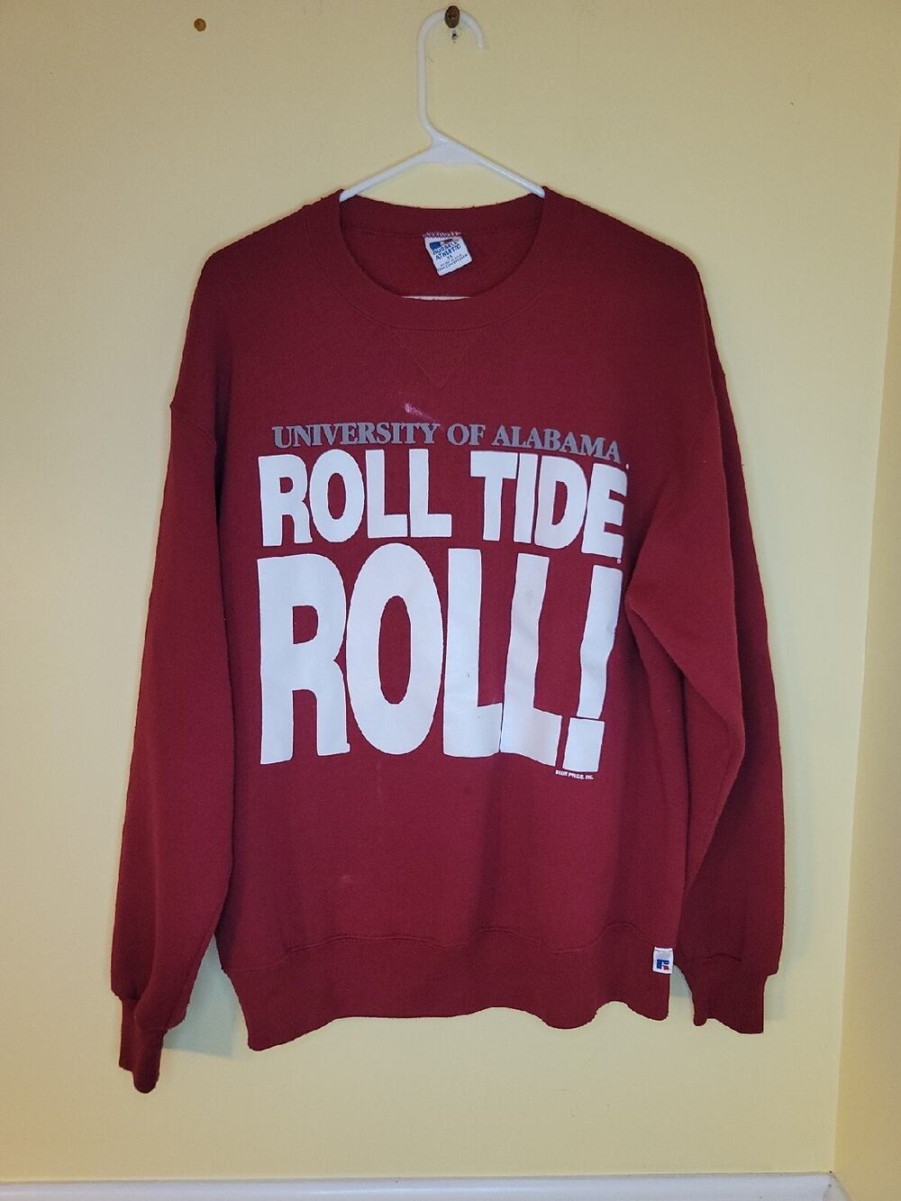 Vintage USA Made Russell Athletic Alabama Crimson Tide Sweatshirt Men's XL 90s